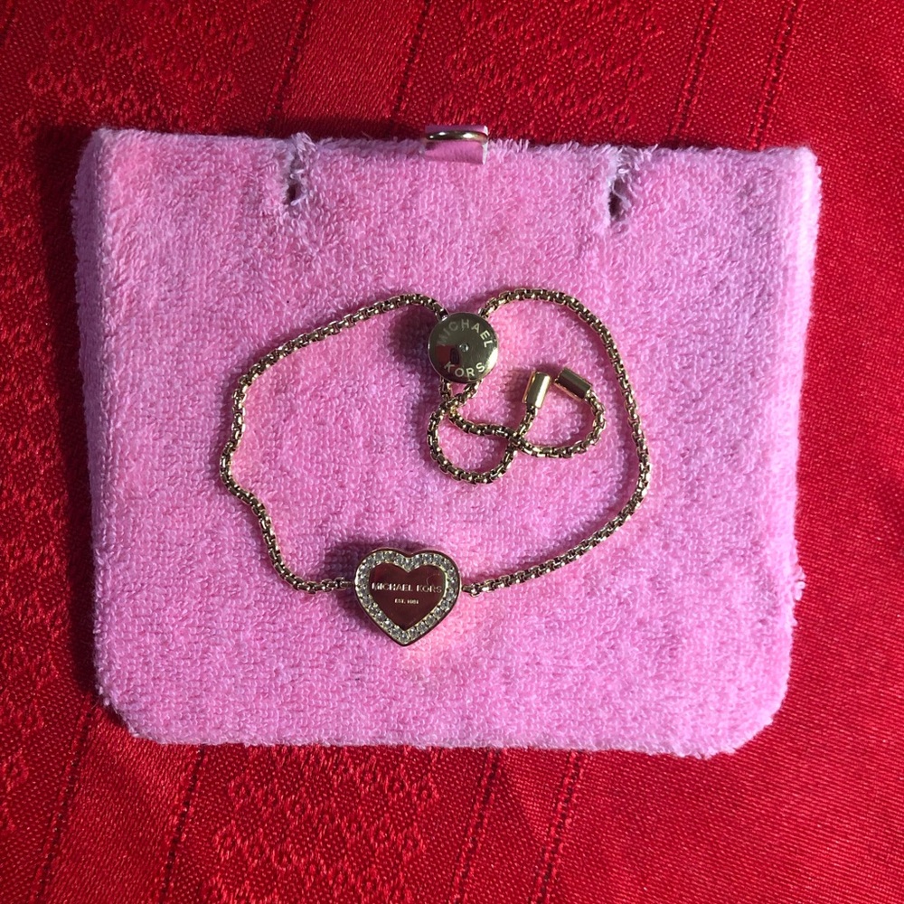 NWOT Michael Kors Floating Heart Bracelet
